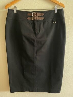 Ralph Lauren black denim pencil skirt